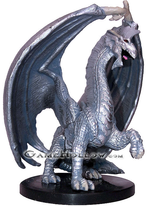 D&D Miniatures Archfiends 05 Large Silver Dragon