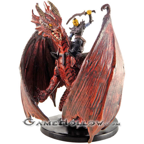 D&D Miniatures Blood War 51 Githyanki Dragon Knight (Large Red)