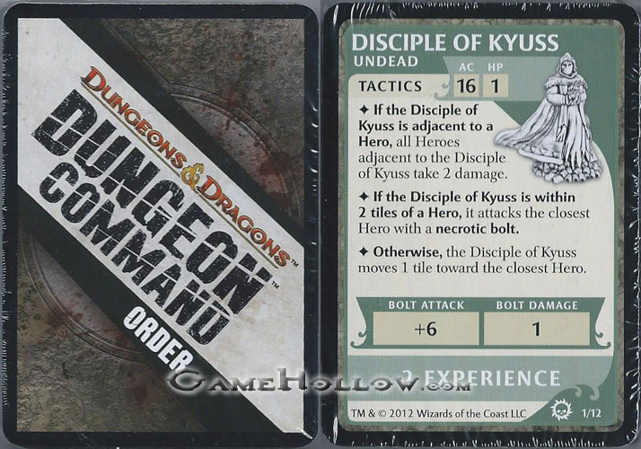 D&D Miniatures Curse of Undeath Order Creature Monster 60 Card Deck Set (Curse of Undeath)