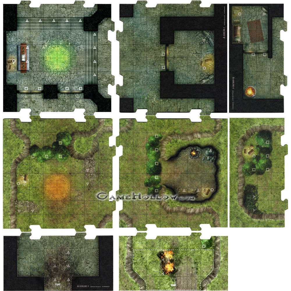 D&D Miniatures Tyranny of Goblins Battlefield Tile Set Lot (Tyranny of Goblins)