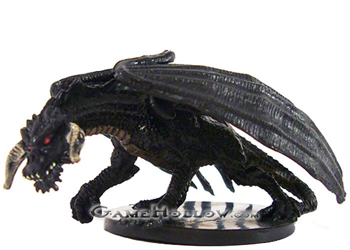 D&D Miniatures Dragon Collector's Set Young Black Dragon (Large)