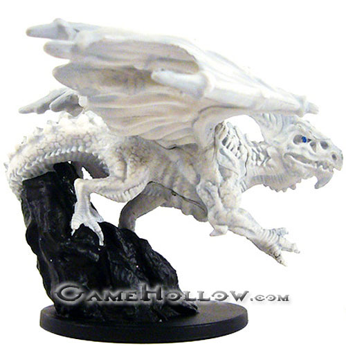 D&D Miniatures Dragon Collector's Set Young White Dragon (Large)