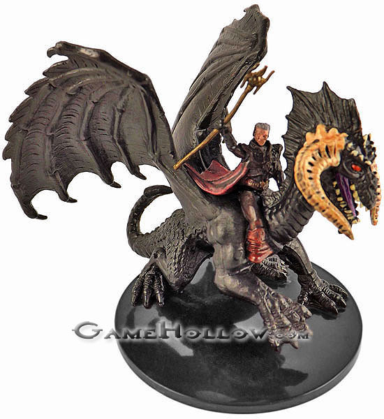 D&D Miniatures War of the Dragon Queen 55 Sorcerer on Black Dragon EPIC HUGE