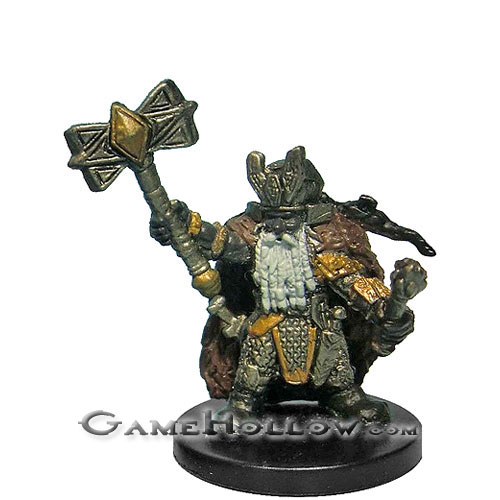 D&D Miniatures Dungeons of Dread 01 Dwarf Warlord