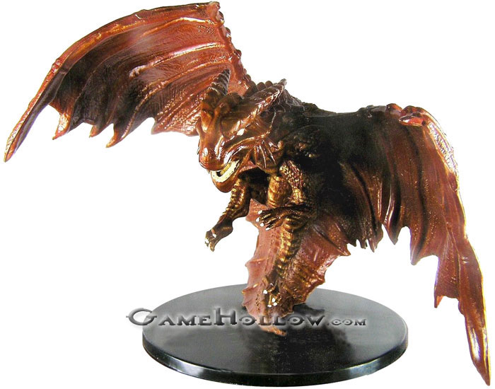D&D Miniatures Lords of Madness 16 Elder Copper Dragon HUGE very rare