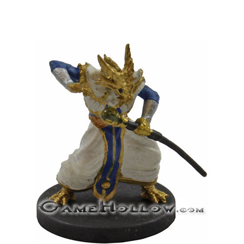 D&D Miniatures Monster Menagerie II 37 Half-Gold Dragon Sorcerer