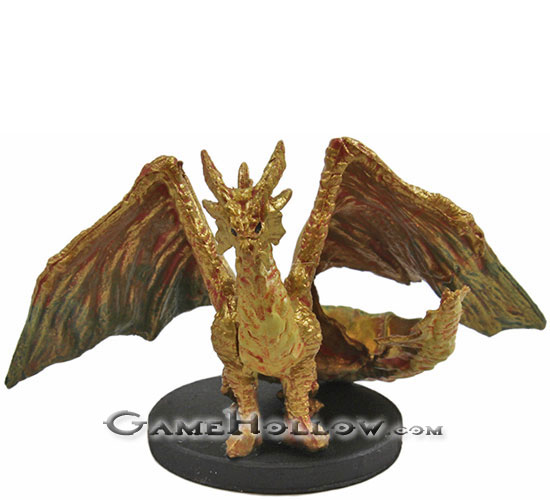D&D Miniatures Monster Menagerie II 38 Gold Dragon Wyrmling (Small)