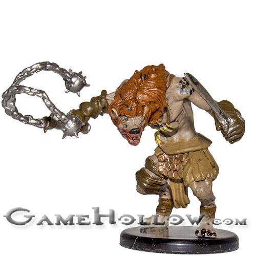 D&D Miniatures Monster Menagerie III 16 Gnoll Flesh Gnawer (Mace)