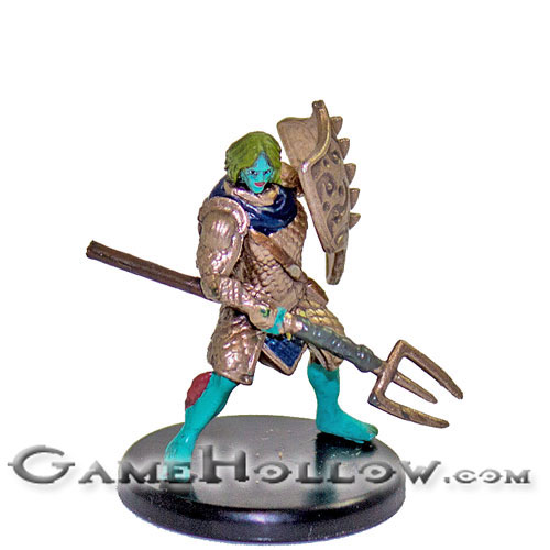 D&D Miniatures Monster Menagerie III 38b Triton Fighter (Shield)
