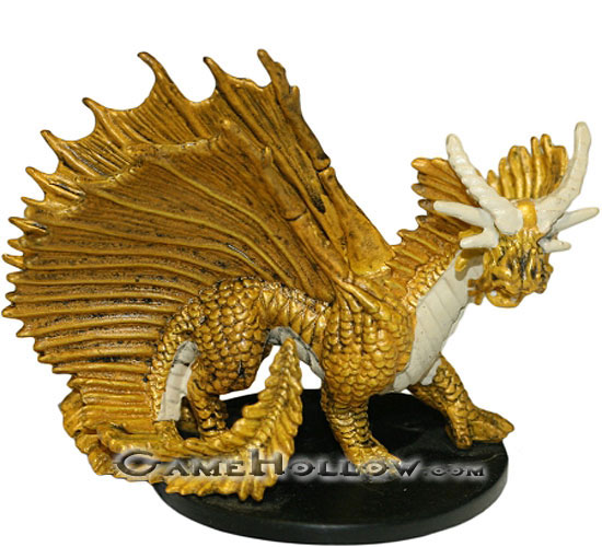 D&D Miniatures Night Below 10 Large Gold Dragon EPIC