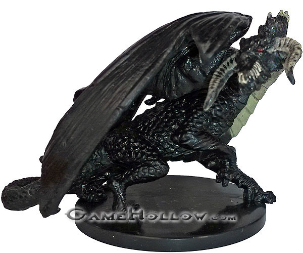 D&D Miniatures Unhallowed 55 Large Black Dragon