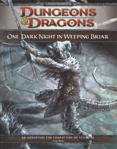 D&D Miniatures Maps, Tiles, Overlays, Campaigns Campaign One Dark Night in Weeping Briar Promo Game Day Adventure with Map (cover damage)