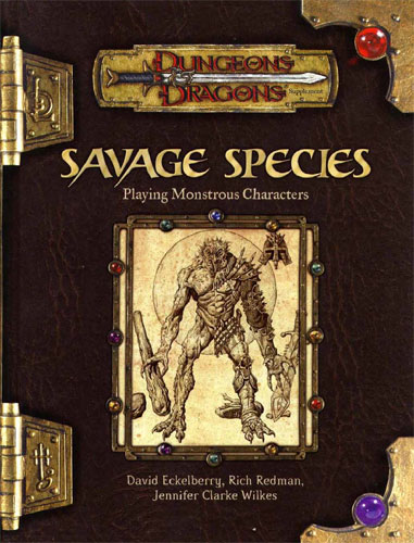 D&D Miniatures Maps, Tiles, Overlays, Campaigns Campaign Book Savage Species Playing Monstrous Characters 2003