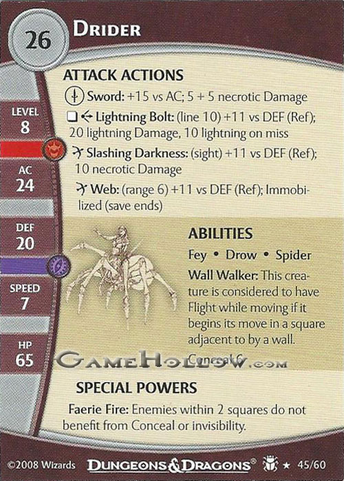 Stat Card Promo - Drider 2.0 (Desert Desolation #45)