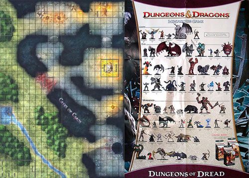 D&D Miniatures Maps, Tiles, Overlays, Campaigns Map Caves of Chaos / Dungeons of Dread Set