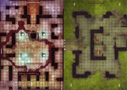 D&D Miniatures Maps, Tiles, Overlays, Campaigns Map Dungeon of Blood / Keep of Fallen Kings 1