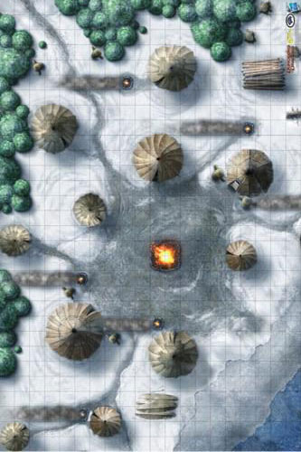 D&D Miniatures Maps, Tiles, Overlays, Campaigns Map Evermelt (GenCon 07)