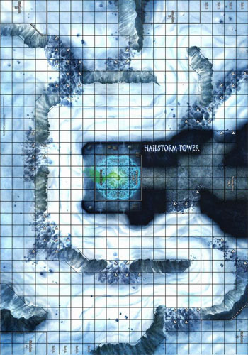 D&D Miniatures Maps, Tiles, Overlays, Campaigns Map Hailstorm Tower (GameDay 08)