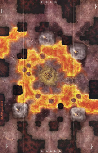 D&D Miniatures Maps, Tiles, Overlays, Campaigns Map Red Dragon's Lair 2
