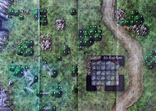 D&D Miniatures Maps, Tiles, Overlays, Campaigns Map Spiderhaunt Vale / High Road