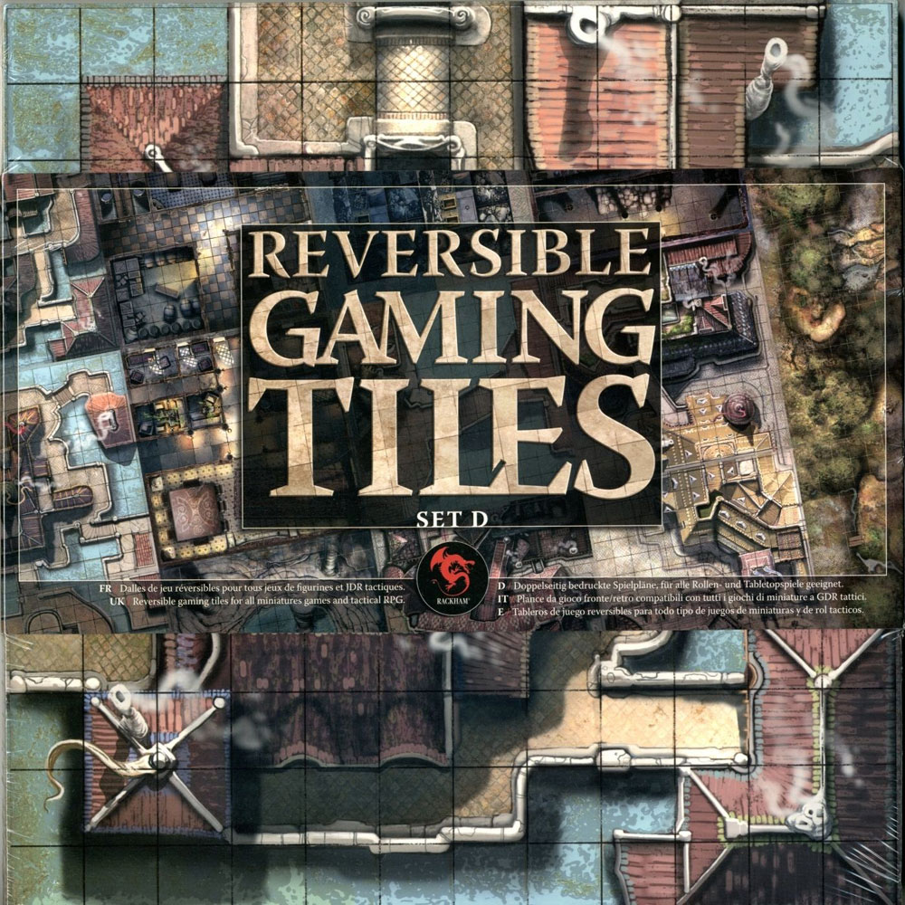 D&D Miniatures Maps, Tiles, Overlays, Campaigns Map/Tiles Confrontation Set D 15 2-Sided Tiles Upper City 2