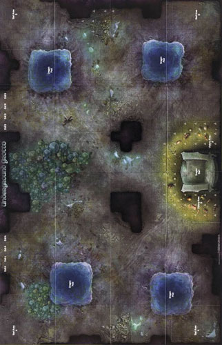 D&D Miniatures Maps, Tiles, Overlays, Campaigns Map Underground Grotto