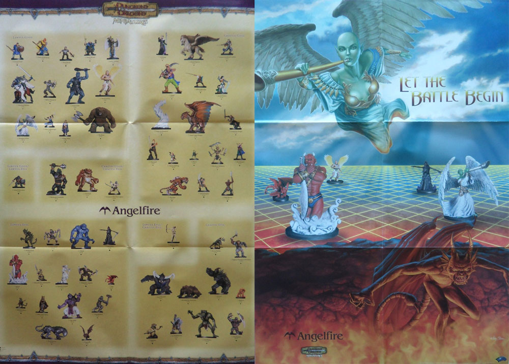 D&D Miniatures Maps, Tiles, Overlays, Campaigns Poster Angelfire Set / Let the Battle Begin