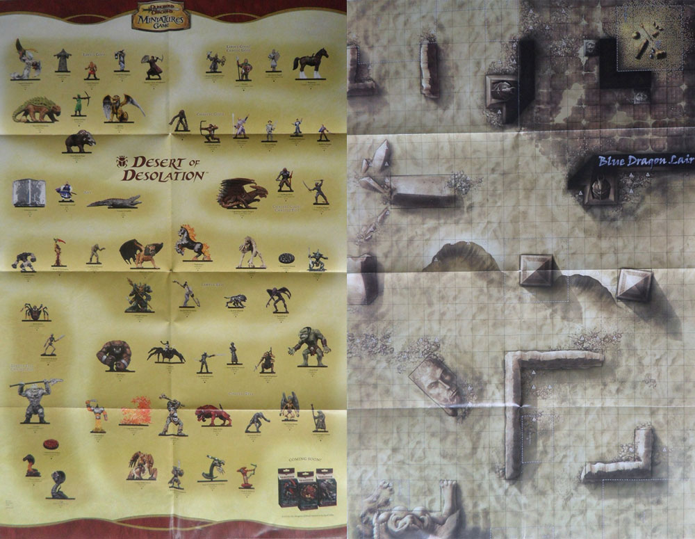 D&D Miniatures Maps, Tiles, Overlays, Campaigns Poster Desert of Desolation Set