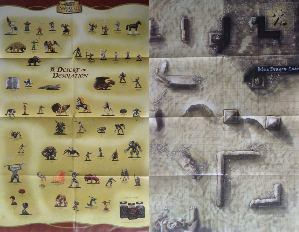 D&D Miniatures Maps, Tiles, Overlays, Campaigns Poster Desert of Desolation Set