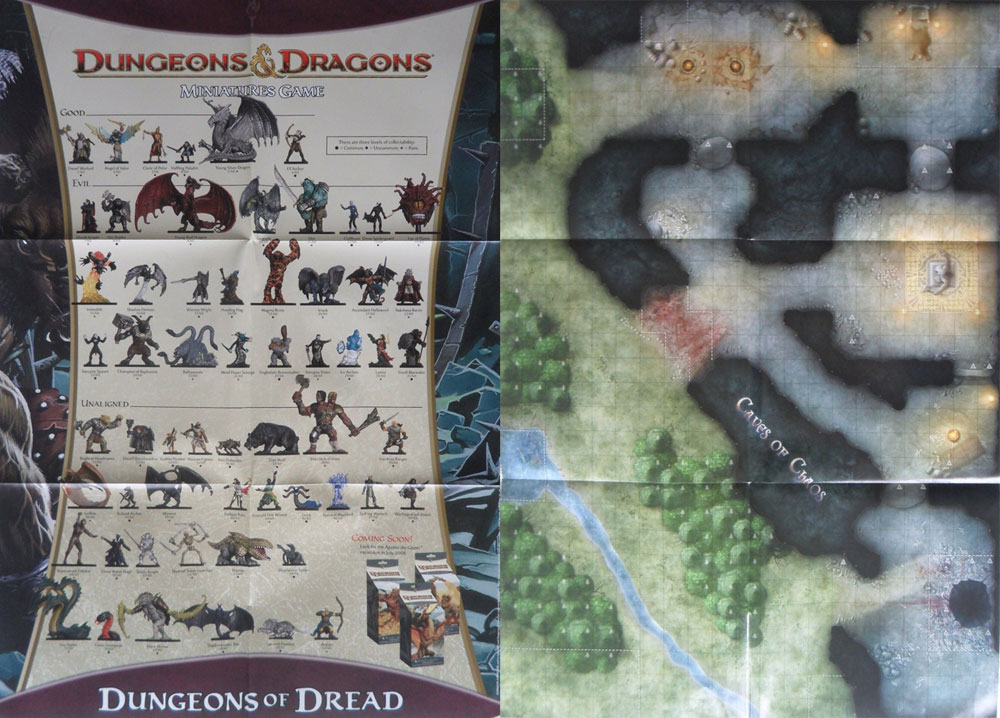 D&D Miniatures Maps, Tiles, Overlays, Campaigns Poster Dungeons of Dread Set