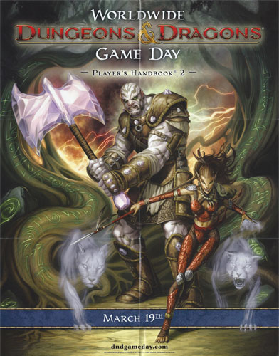 D&D Miniatures Maps, Tiles, Overlays, Campaigns Poster Game Day Promo: Player's Handbook 2