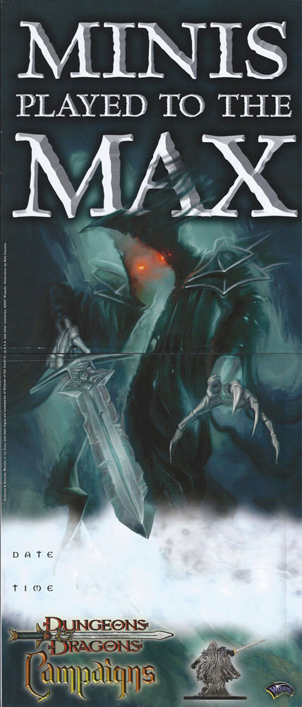 D&D Miniatures Maps, Tiles, Overlays, Campaigns Poster MINIS TO THE MAX: Night Below