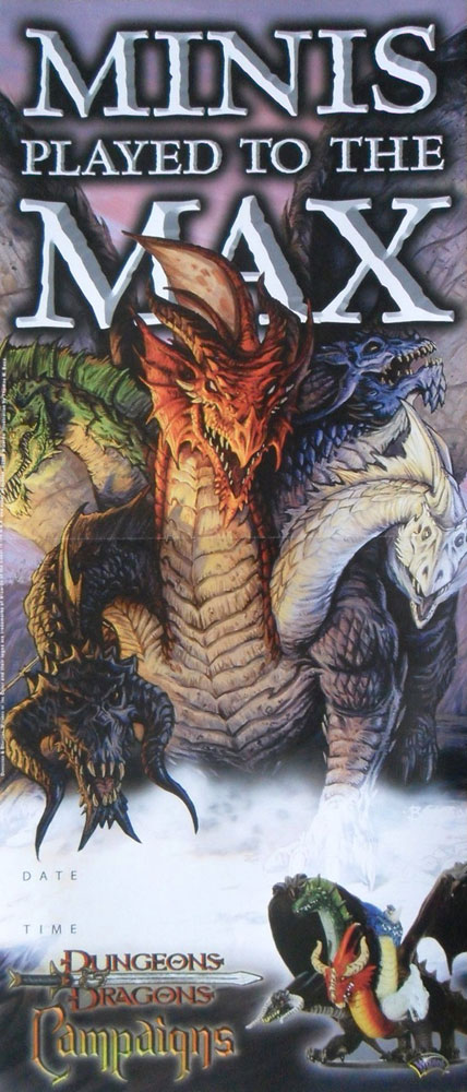 D&D Miniatures Maps, Tiles, Overlays, Campaigns Poster MINIS TO THE MAX: War of the Dragon Queen