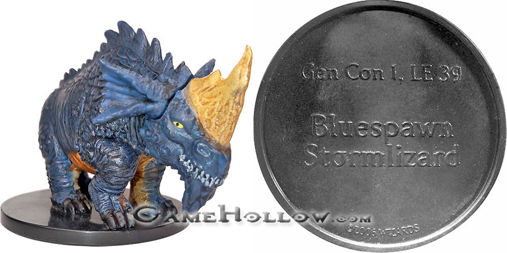 D&D Miniatures Blood War  Bluespawn Stormlizard Promo, GenCon1 (Blood War 30)