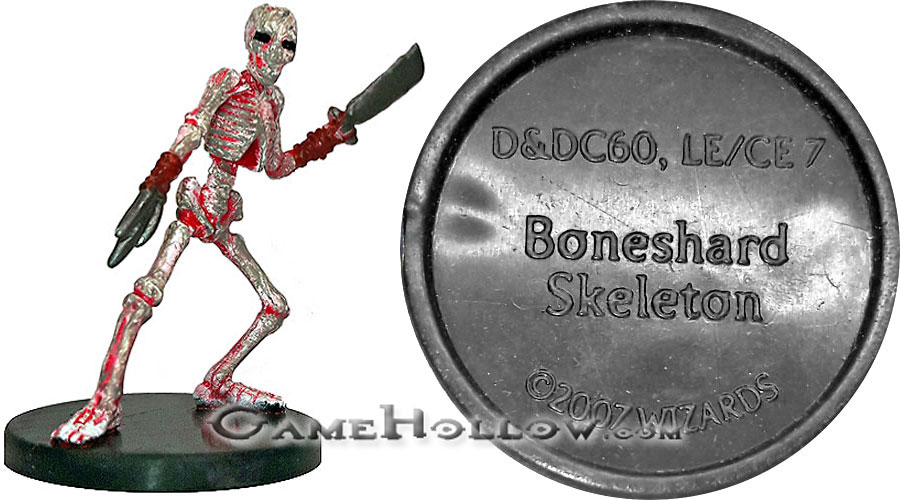 D&D Miniatures Promo Figures, EPIC Cards  Boneshard Skeleton Promo, D&DC60 (Desert of Desolation 39)