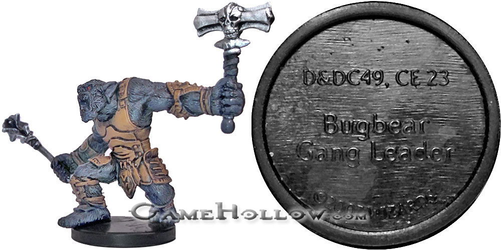 D&D Miniatures Promo Figures, EPIC Cards  Bugbear Gang Leader Promo, D&DC49 (Unhallowed 48)