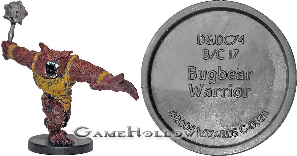 D&D Miniatures Promo Figures, EPIC Cards  Bugbear Warrior Promo, D&DC74 (Demonweb 33)