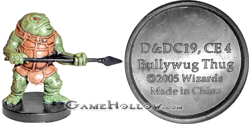 D&D Miniatures Promo Figures, EPIC Cards  Bullywug Thug Promo, D&DC19 (Deathknell 48)