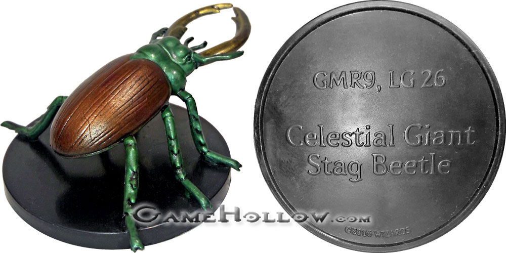 D&D Miniatures Promo Figures, EPIC Cards  Celestial Giant Stag Beetle Promo, GMR9 (Blood War 02)