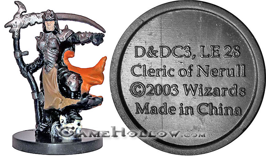 D&D Miniatures Promo Figures, EPIC Cards  Cleric of Nerull Promo, D&DC3 (Dragoneye 30)
