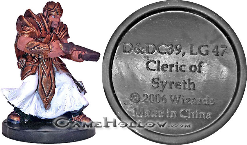 D&D Miniatures Promo Figures, EPIC Cards  Cleric of Syreth Promo, D&DC39 (War of the Dragon Queen 03)