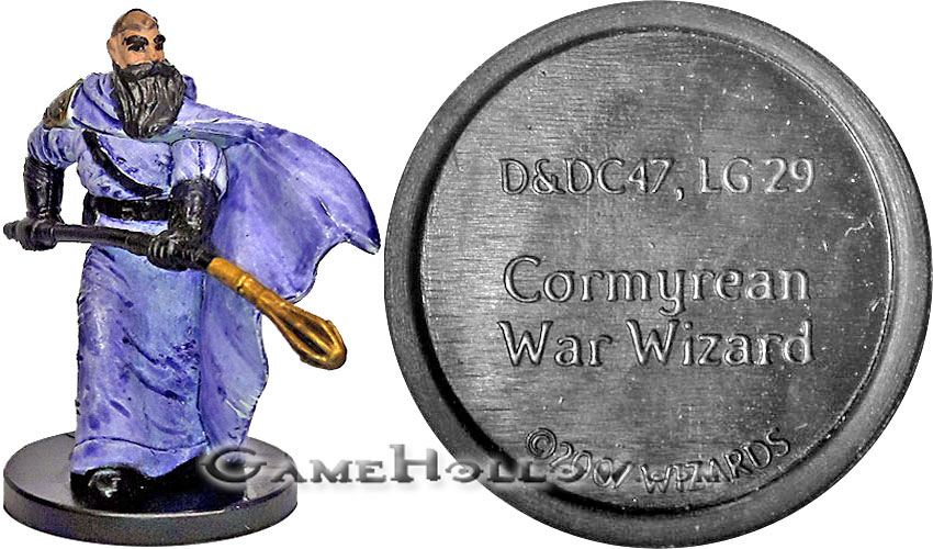 D&D Miniatures Promo Figures, EPIC Cards  Cormyrean War Wizard Promo, D&DC47 (Unhallowed 03)
