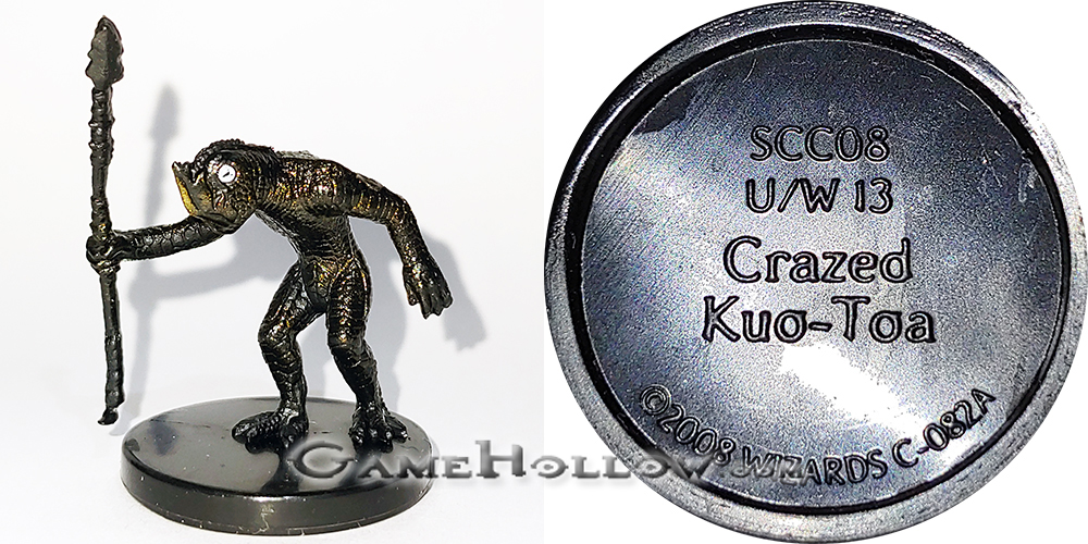 D&D Miniatures Promo Figures, EPIC Cards  Crazed Kuo-Toa Promo, SCC08 (Demonweb 53)