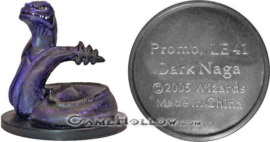 D&D Miniatures Promo Figures, EPIC Cards  Dark Naga Promo, Promo (Underdark 33)