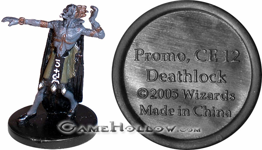 D&D Miniatures Promo Figures, EPIC Cards  Deathlock Promo, Promo (Deathknell 50)