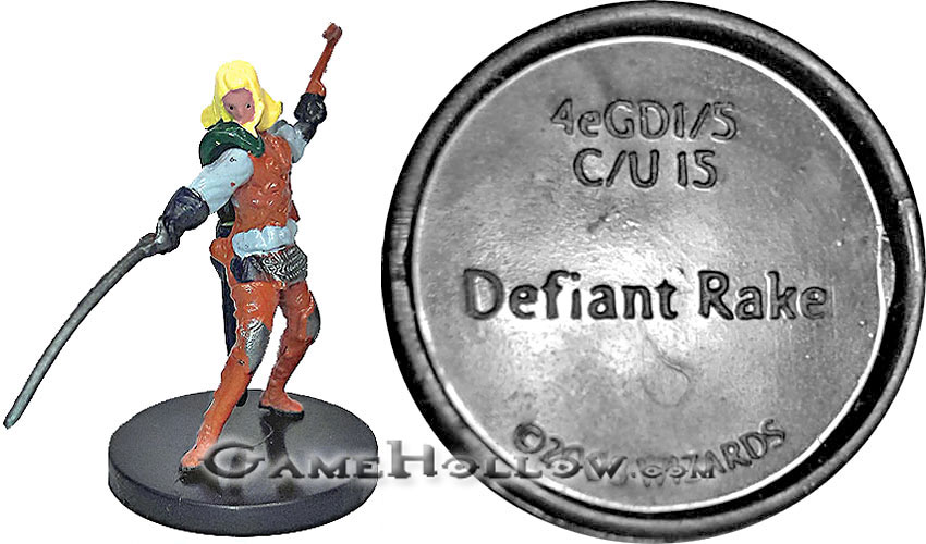 D&D Miniatures Promo Figures, EPIC Cards  Defiant Rake Promo, 4eGD 1/5 (Dungeons of Dread 43)