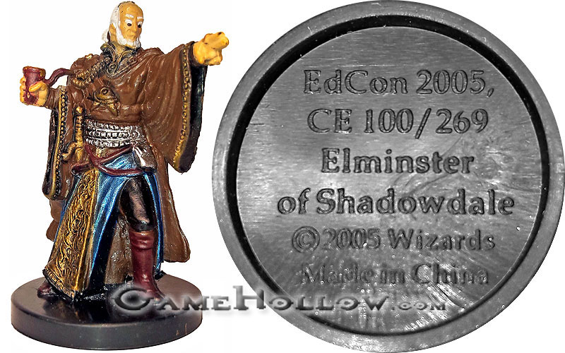 D&D Miniatures Promo Figures, EPIC Cards  Elminster of Shadowdale Promo, EdCon 2005 (Underdark 16)