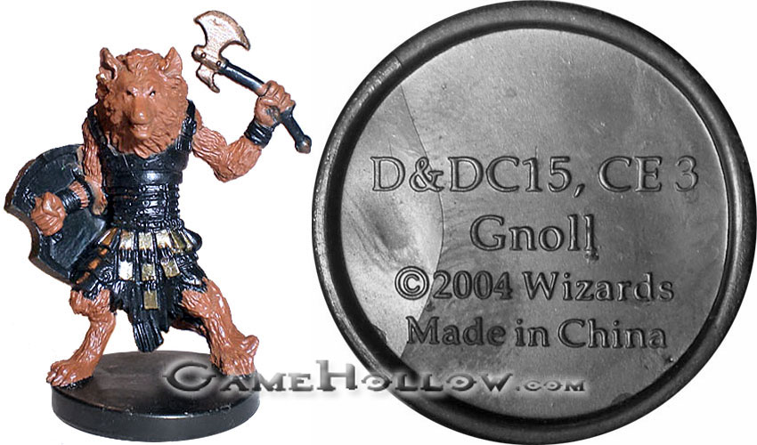 D&D Miniatures Promo Figures, EPIC Cards  Gnoll Promo, D&DC15 (Aberrations 51)