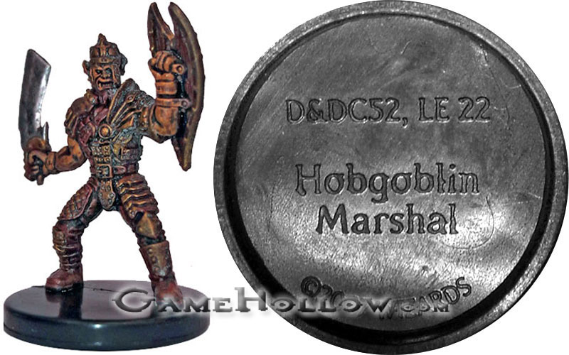D&D Miniatures Night Below  Hobgoblin Marshal Promo, D&DC52 (Night Below 52)