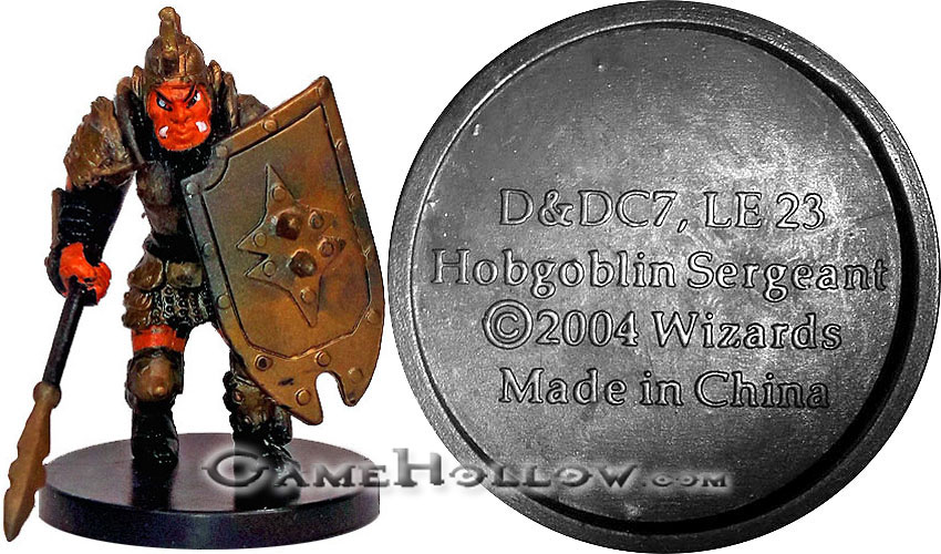 D&D Miniatures Promo Figures, EPIC Cards  Hobgoblin Sergeant Promo, D&DC 7 (Giants of Legend 32)